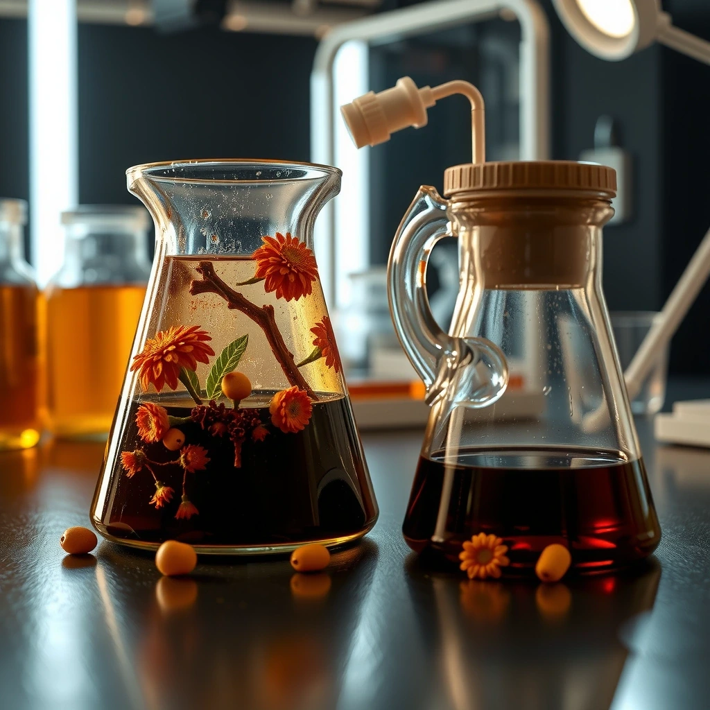 Laborprozess der Vigorbotanikcz Extraktion